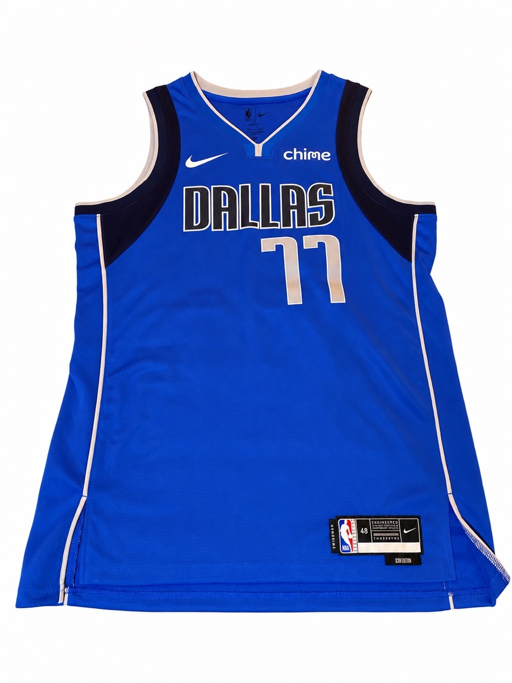 Luka Dončić Dallas Mavericks Royal Blue and Navy #77 Nike Basketball Jersey
